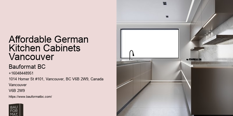 German-inspired kitchen cabinet solutions Vancouver