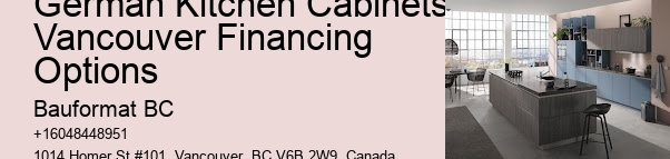 German Kitchen Cabinets Vancouver Space-saving