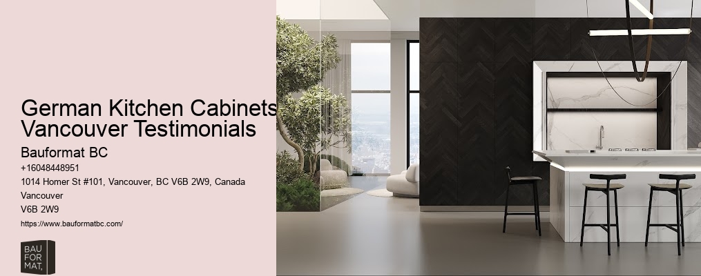 Vancouver's contemporary German kitchen cabinets