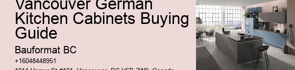 German Kitchen Cabinet Brands Vancouver