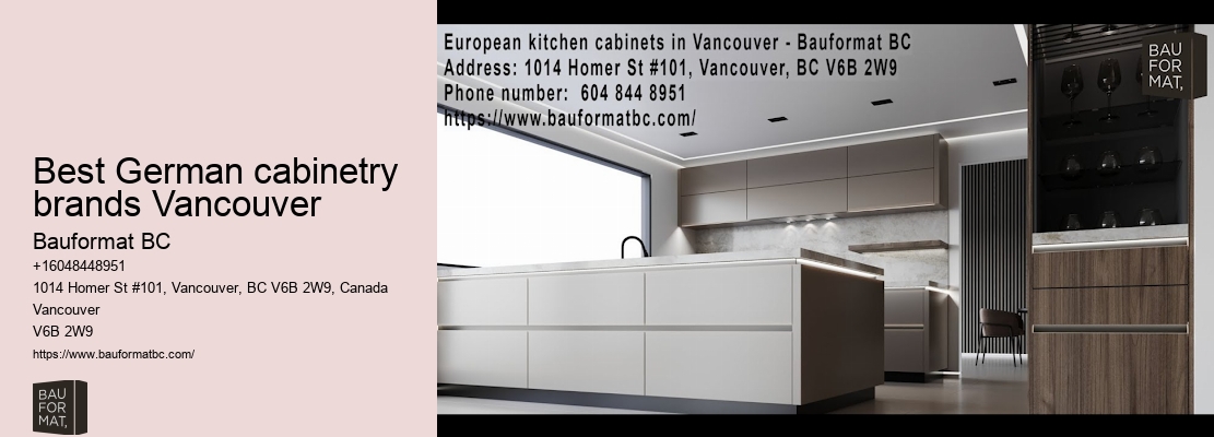 German kitchen setup Vancouver