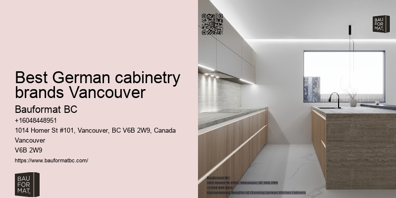 German kitchen cabinet innovation Vancouver