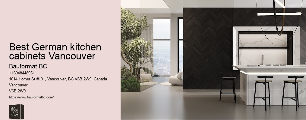 German cabinetry concepts Vancouver