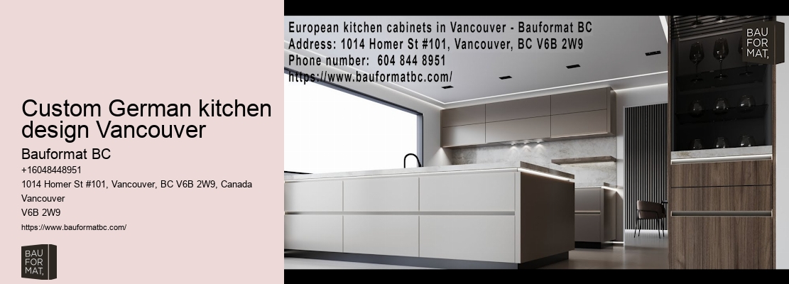 German kitchen design trends Vancouver