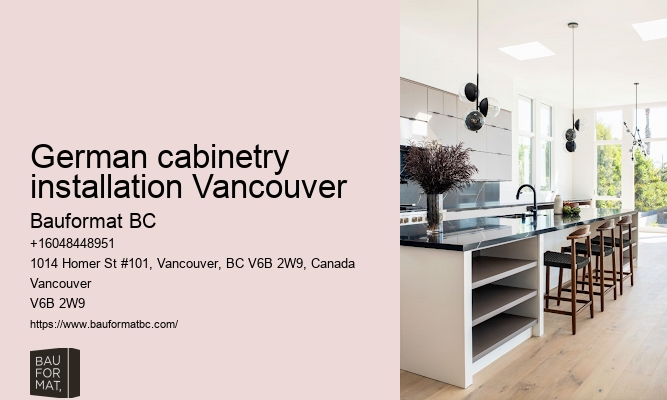 German kitchen cabinets suppliers Vancouver