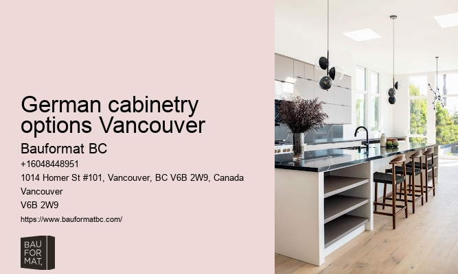 Stylish German kitchen materials Vancouver