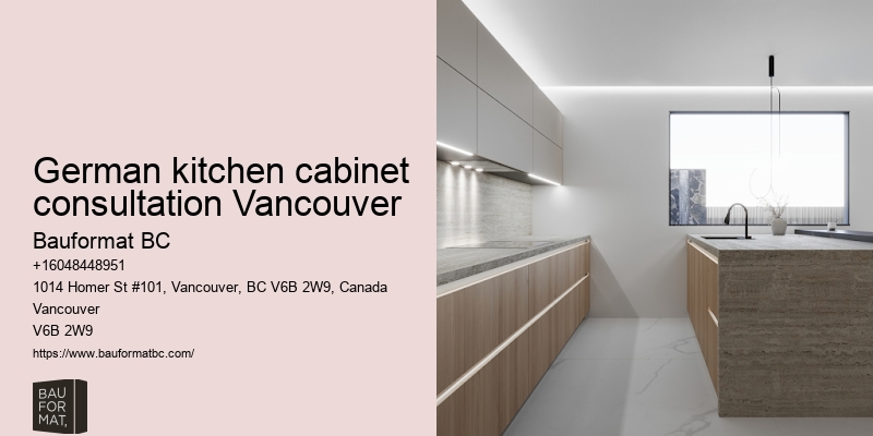 German kitchen space planning Vancouver