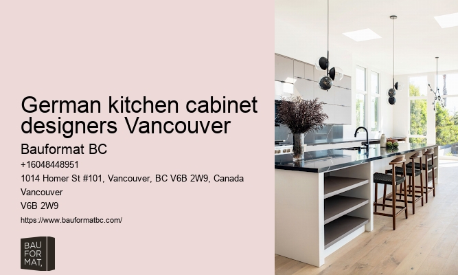 German kitchen cabinet designers Vancouver
