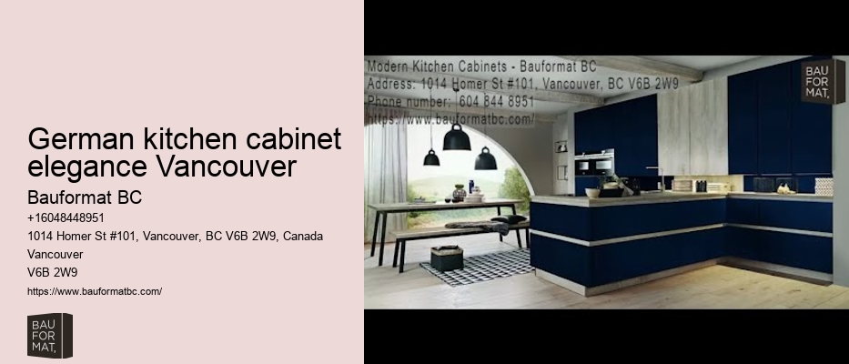 German kitchen cabinet brochures Vancouver