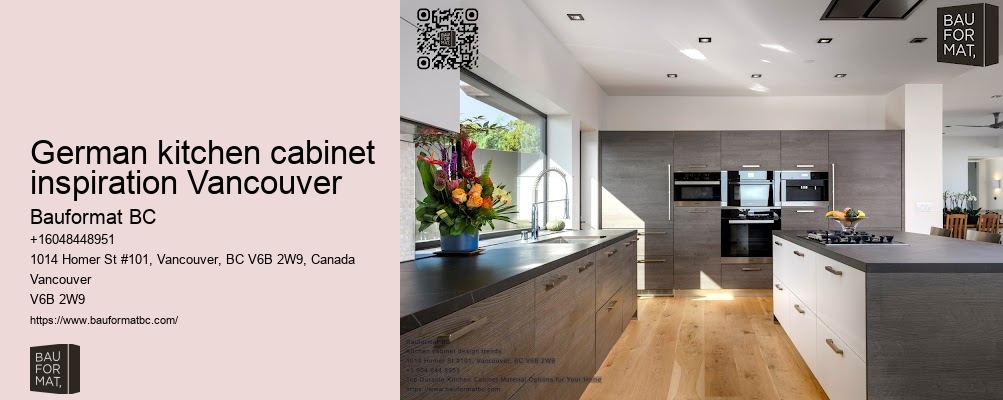 Premium German cabinetry materials Vancouver
