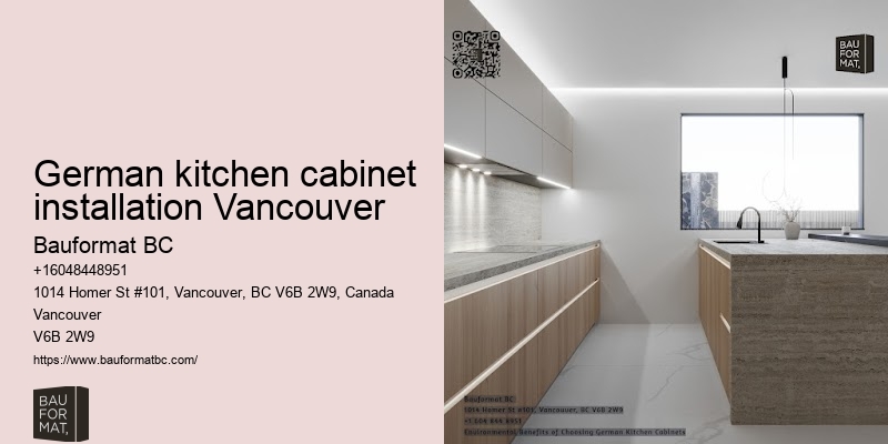 Stylish German kitchen comparisons Vancouver