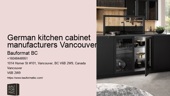 German kitchen cabinet displays Vancouver
