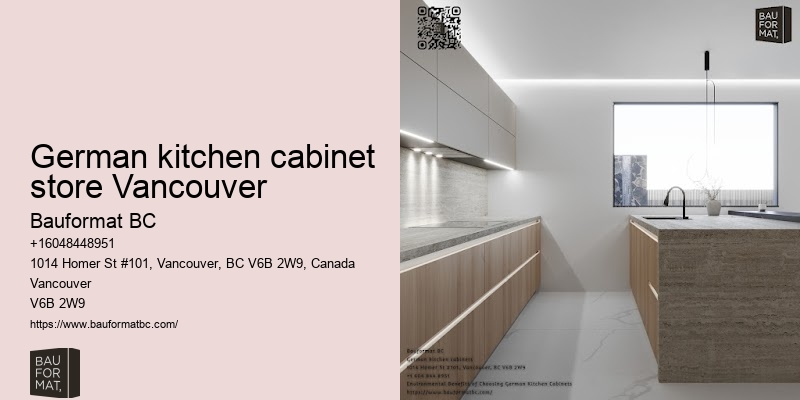 Functional German kitchen features Vancouver