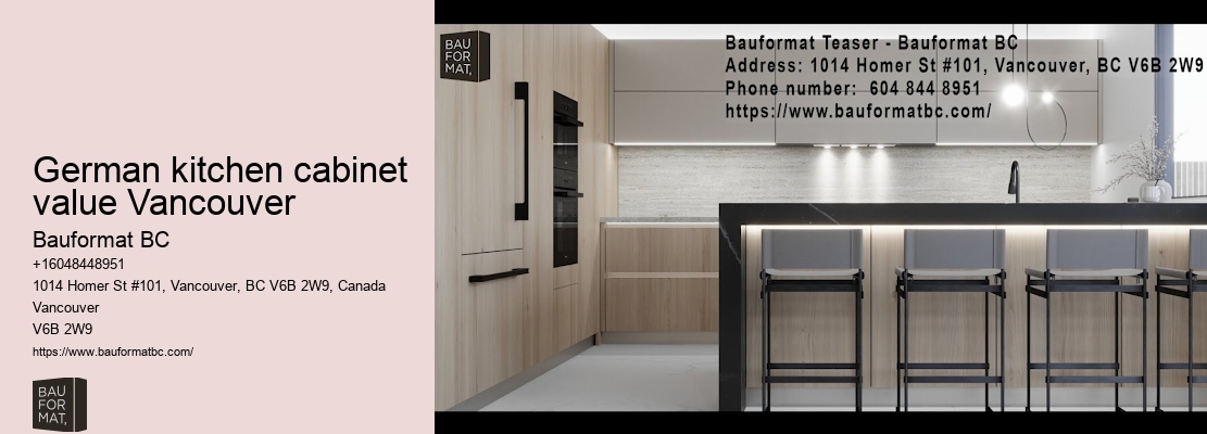 Minimalist German kitchen designs Vancouver