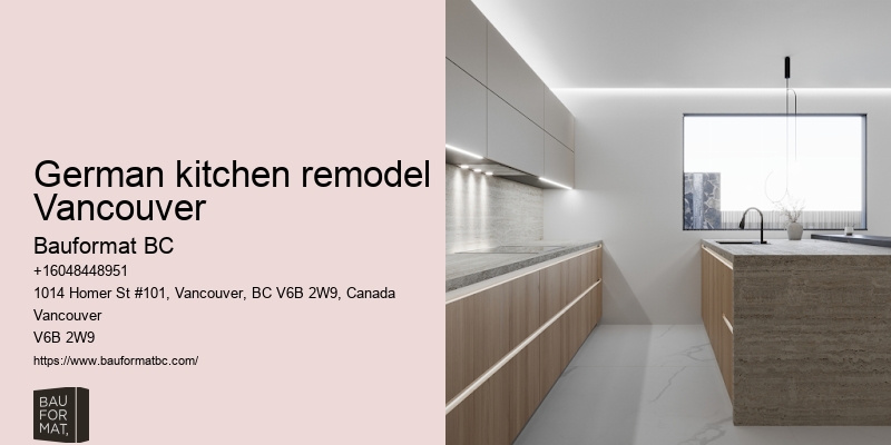 German kitchen maintenance Vancouver