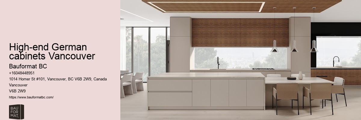 German kitchen cabinet pricing Vancouver