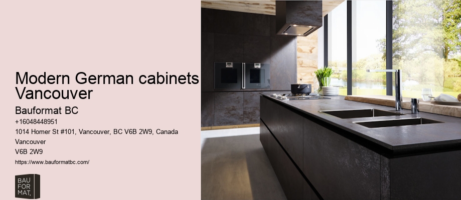 German kitchen cabinet aesthetics Vancouver