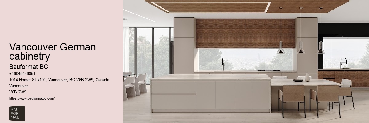 Timeless German kitchen aesthetics Vancouver