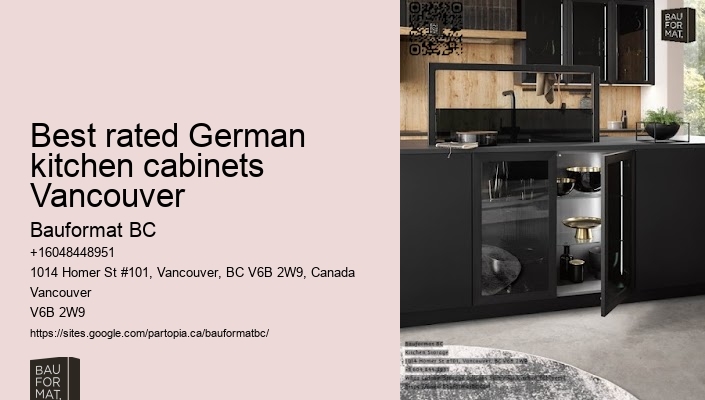 German kitchen cabinets with hidden storage Vancouver
