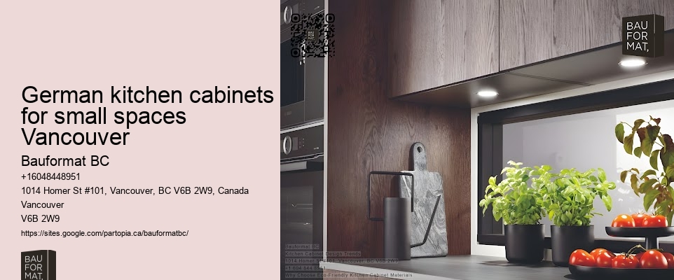 German kitchen cabinets for small spaces Vancouver
