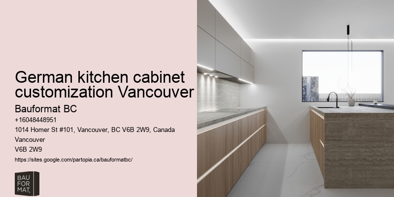 German kitchen cabinets with space-saving solutions Vancouver