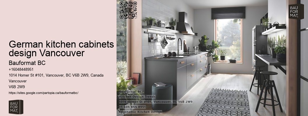 German kitchen cabinets with durable construction Vancouver