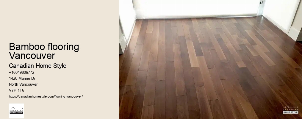Bamboo flooring Vancouver