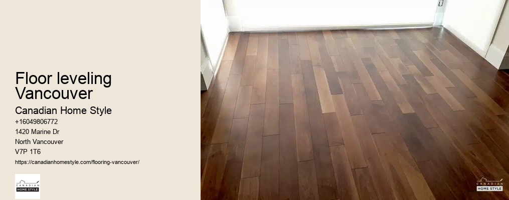Floor leveling Vancouver