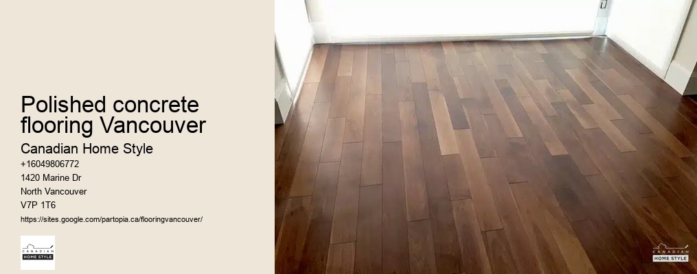Polished concrete flooring Vancouver
