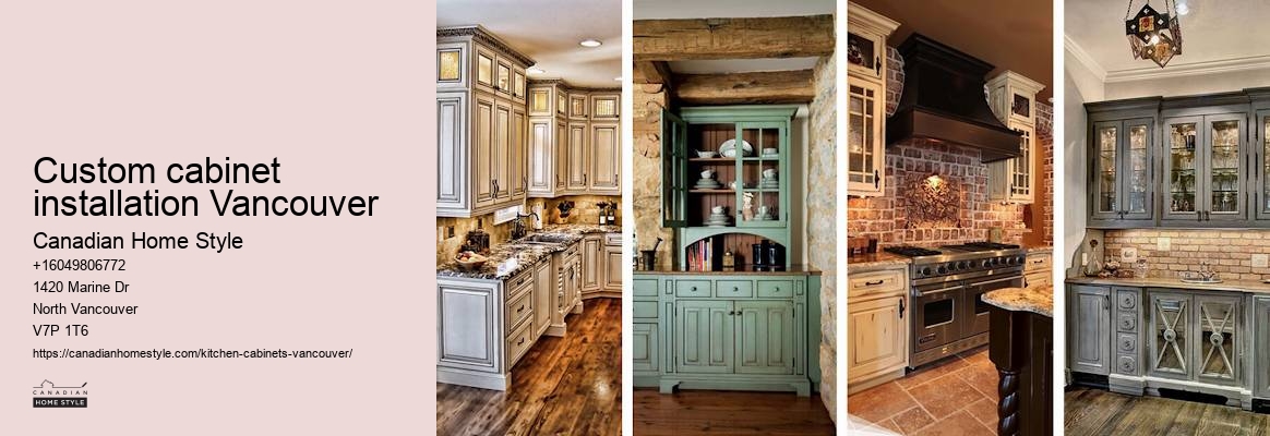 Custom cabinet installation Vancouver