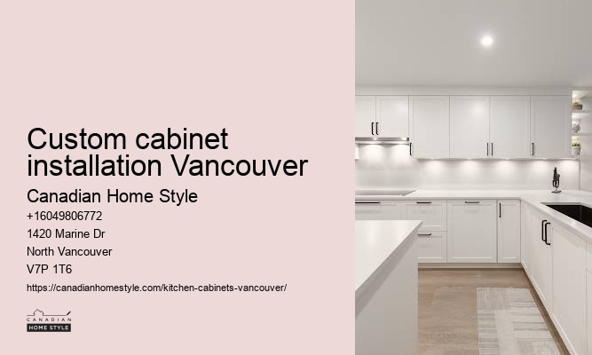 Contemporary kitchen cabinets Vancouver