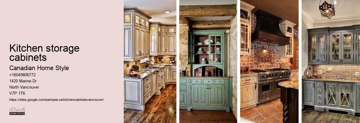 Kitchen storage cabinets