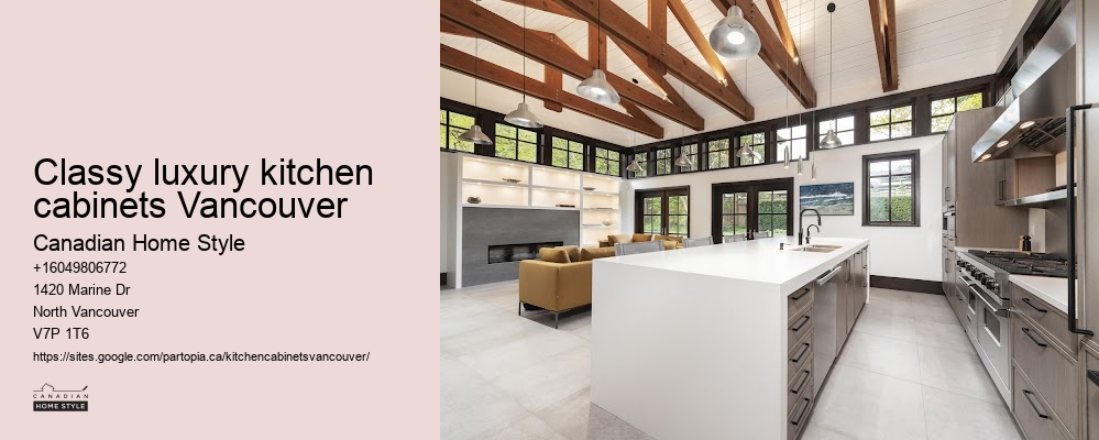 Classy luxury kitchen cabinets Vancouver