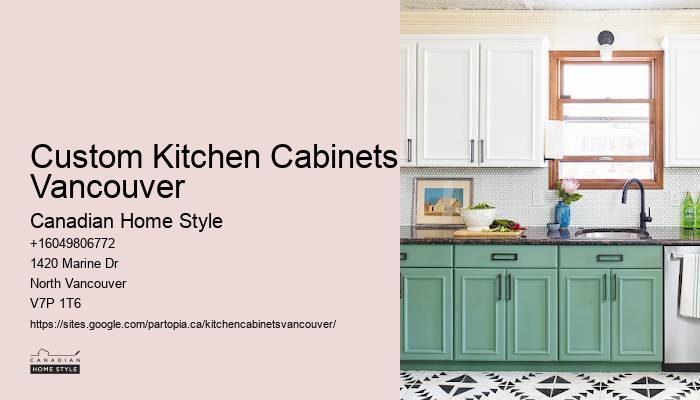 Stylish kitchen cabinets with glass doors Vancouver