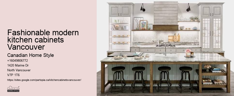 Elegant kitchen cabinets with glass accents Vancouver