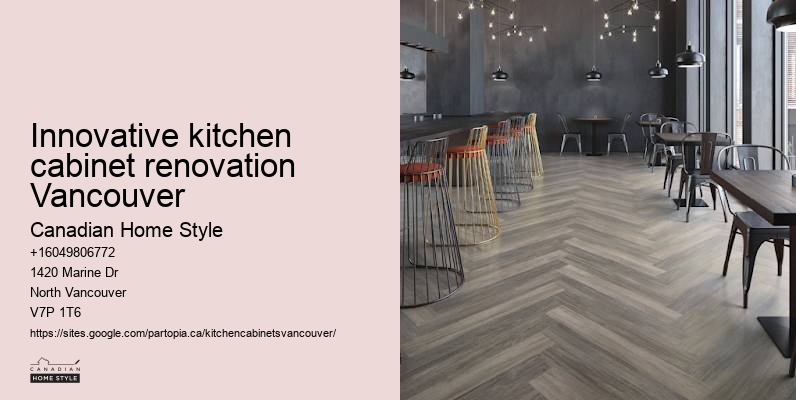 Edgy kitchen cabinet renovation Vancouver