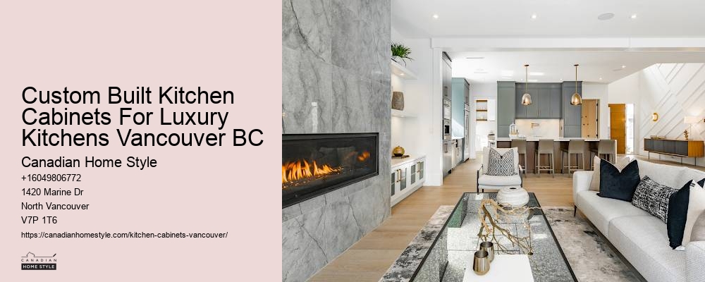 Slab kitchen cabinets Vancouver