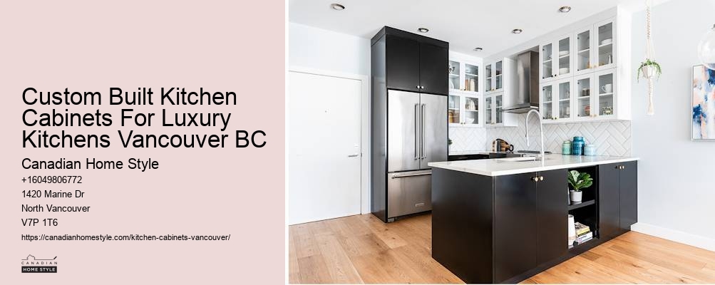 Black kitchen cabinets Vancouver