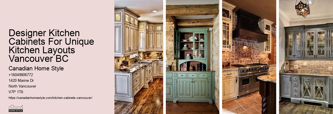 Red kitchen cabinets Vancouver