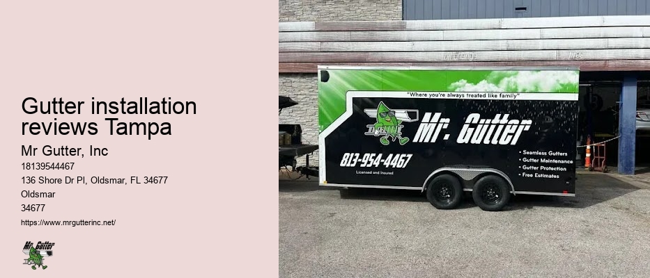 Gutter installation reviews Tampa