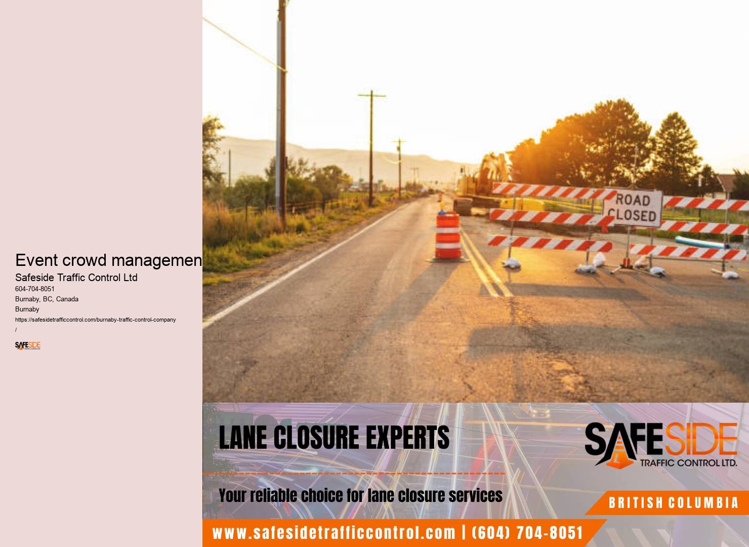 Online traffic control training Burnaby