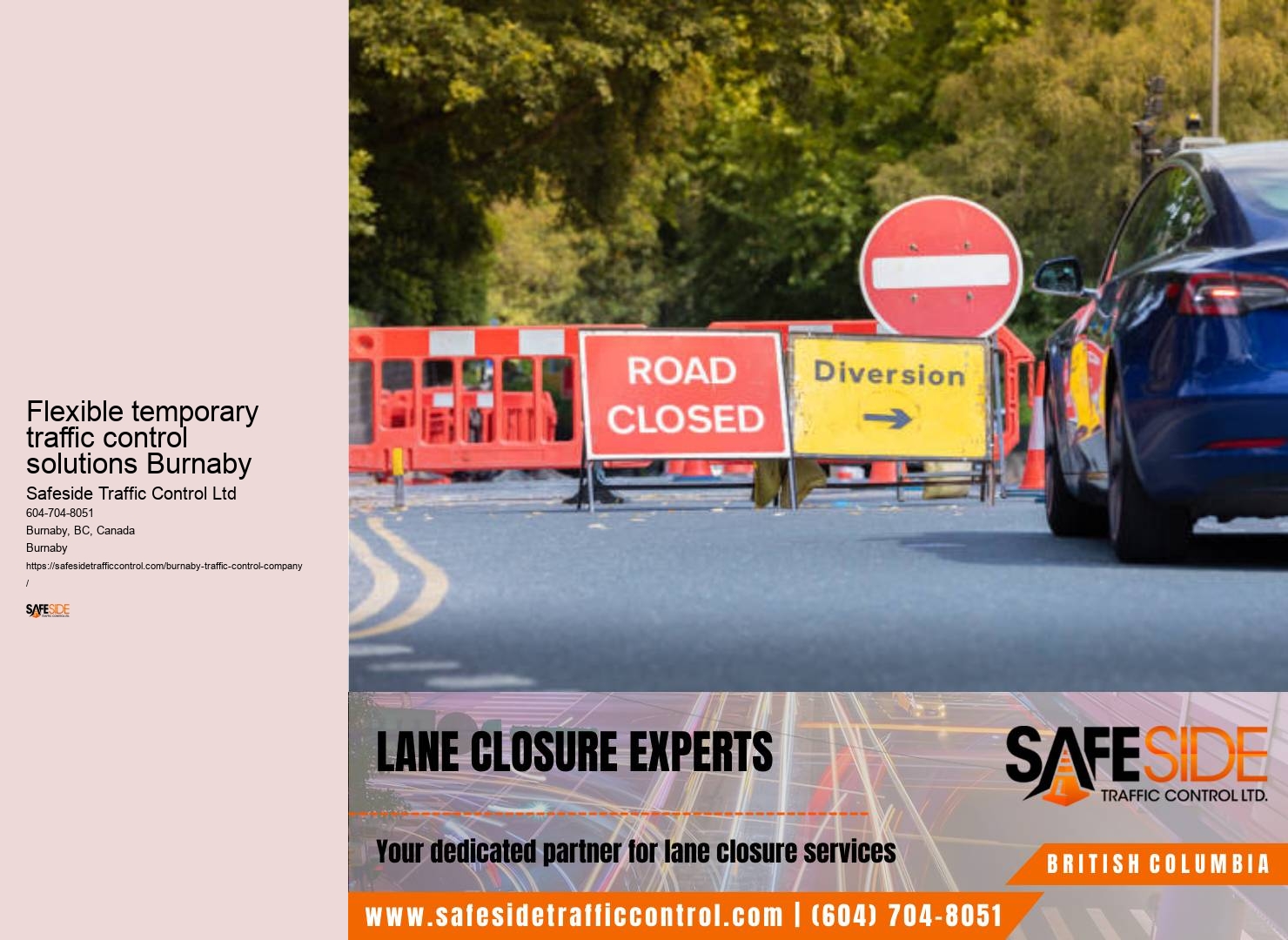 Excellence in traffic management Burnaby