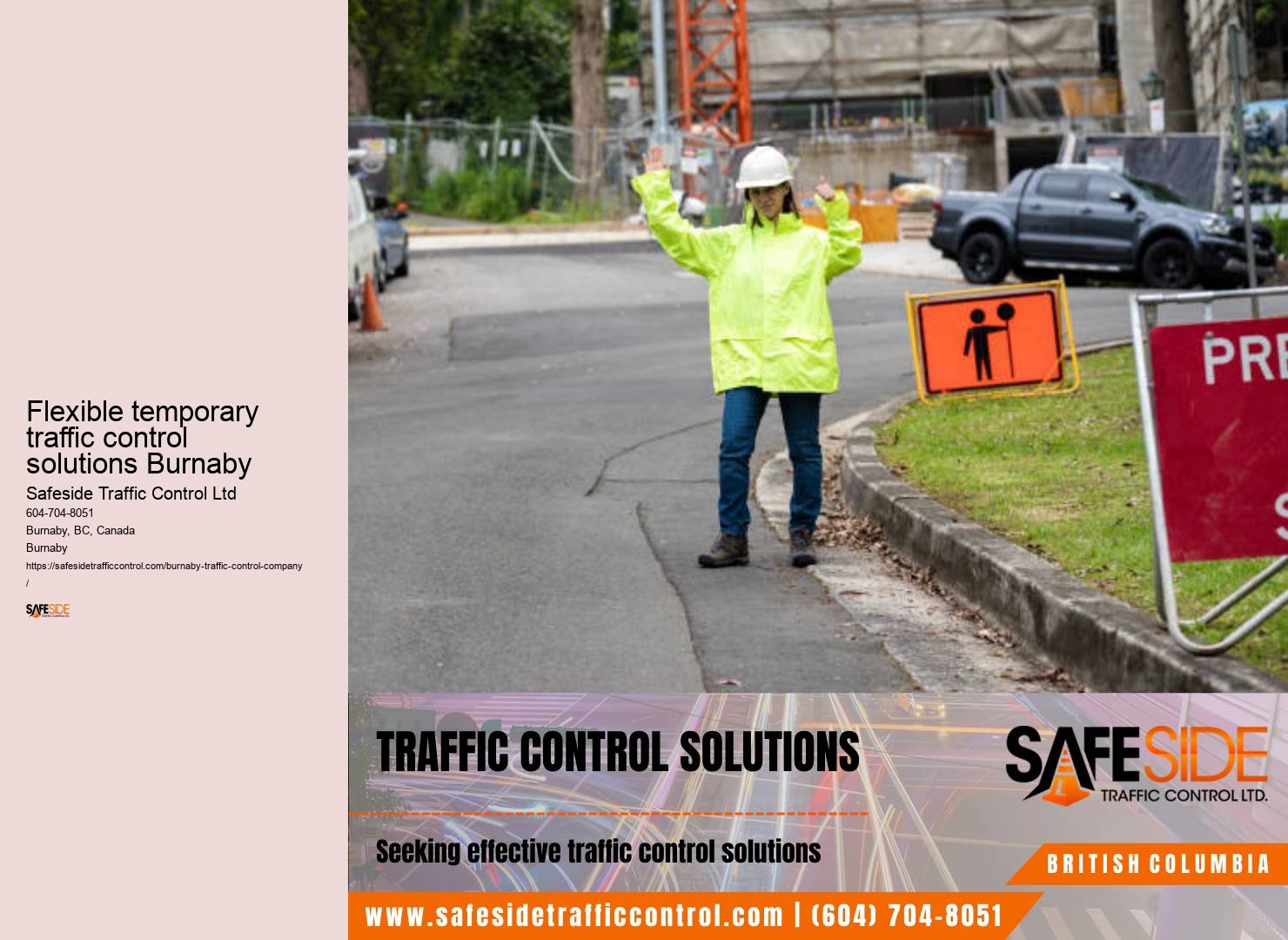 Tailored traffic management strategies Burnaby