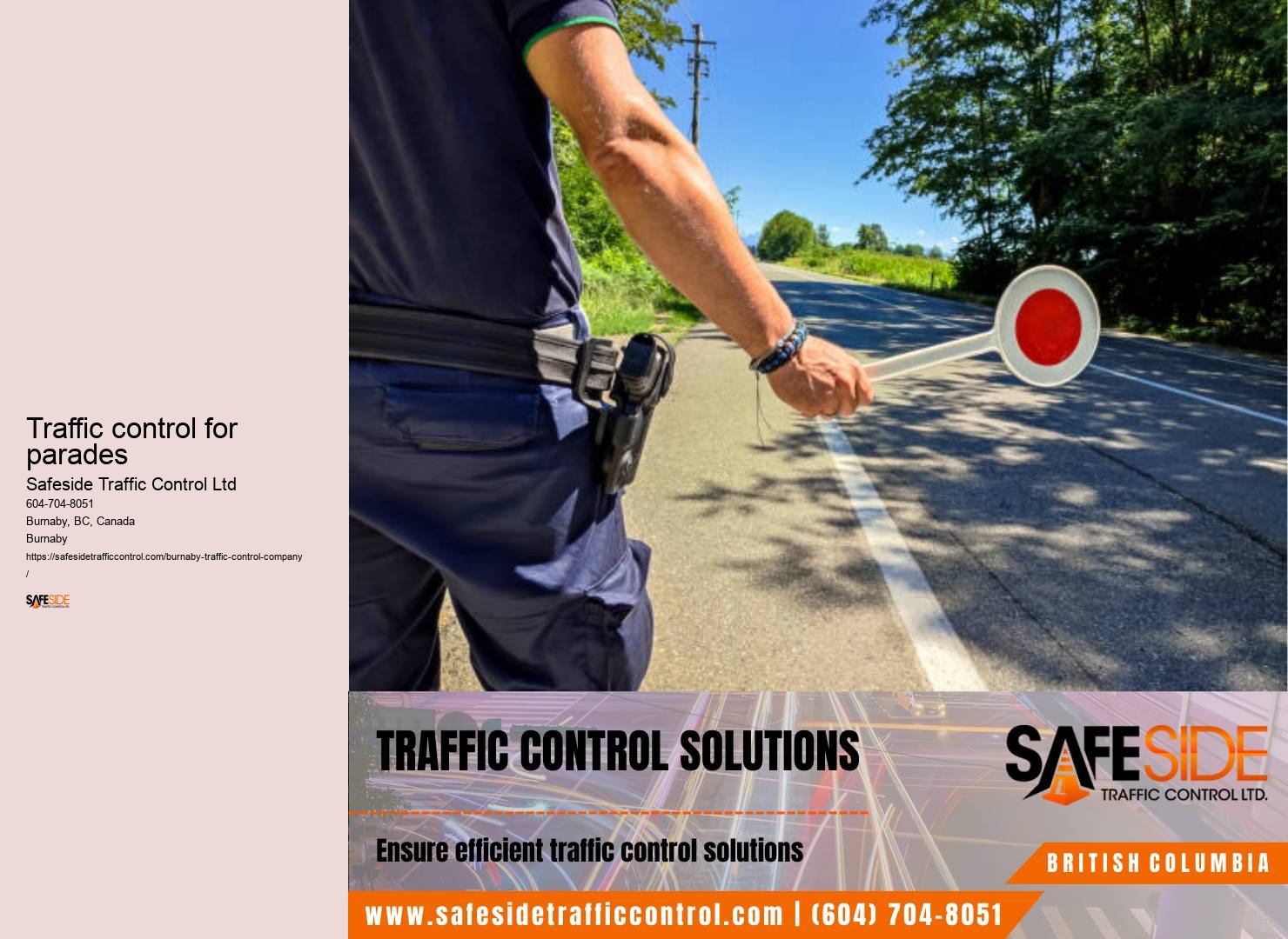 User-friendly traffic control platforms Burnaby