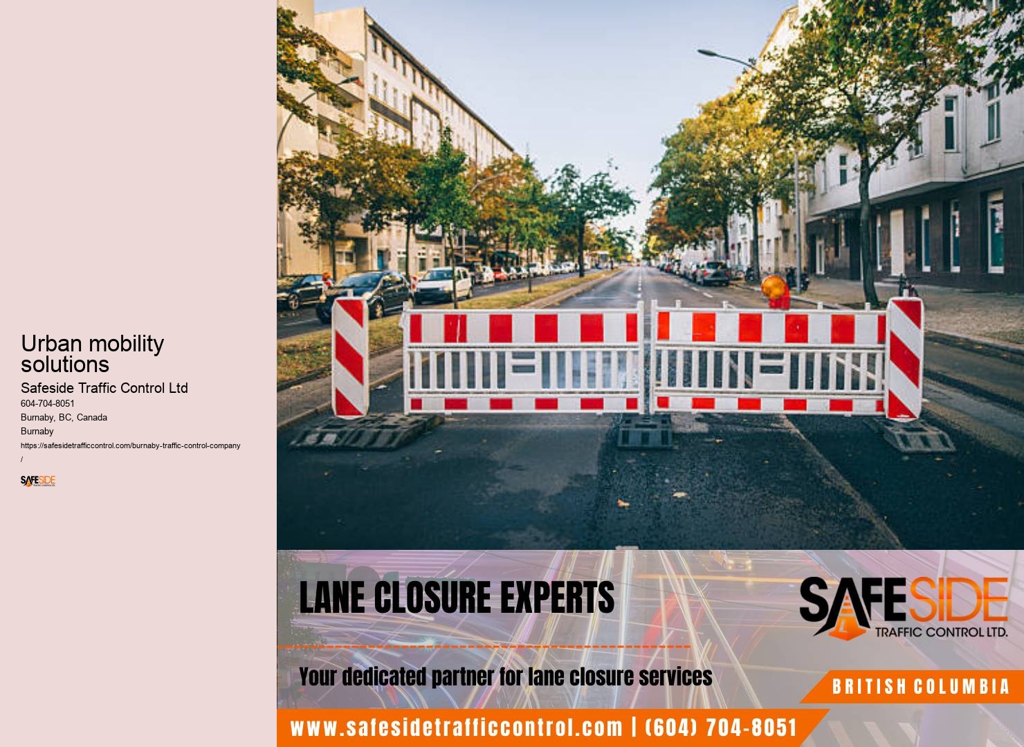 Strategic traffic control strategies Burnaby