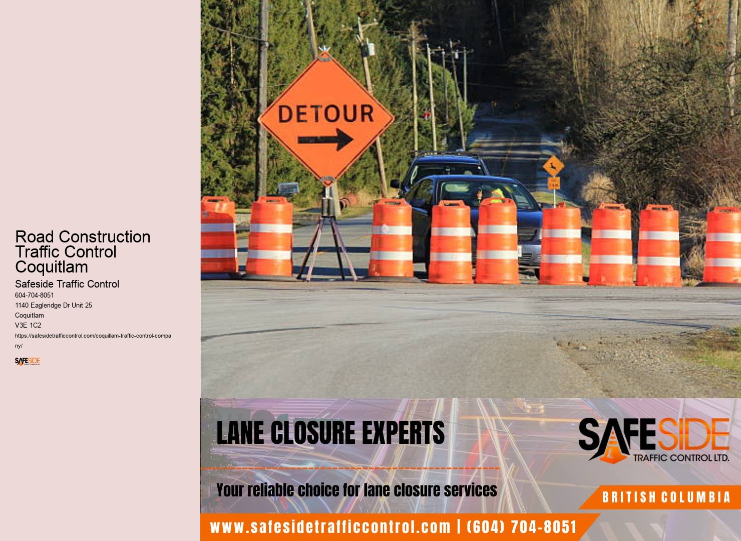 Road Construction Traffic Control Coquitlam Traffic Control Systems and Solutions