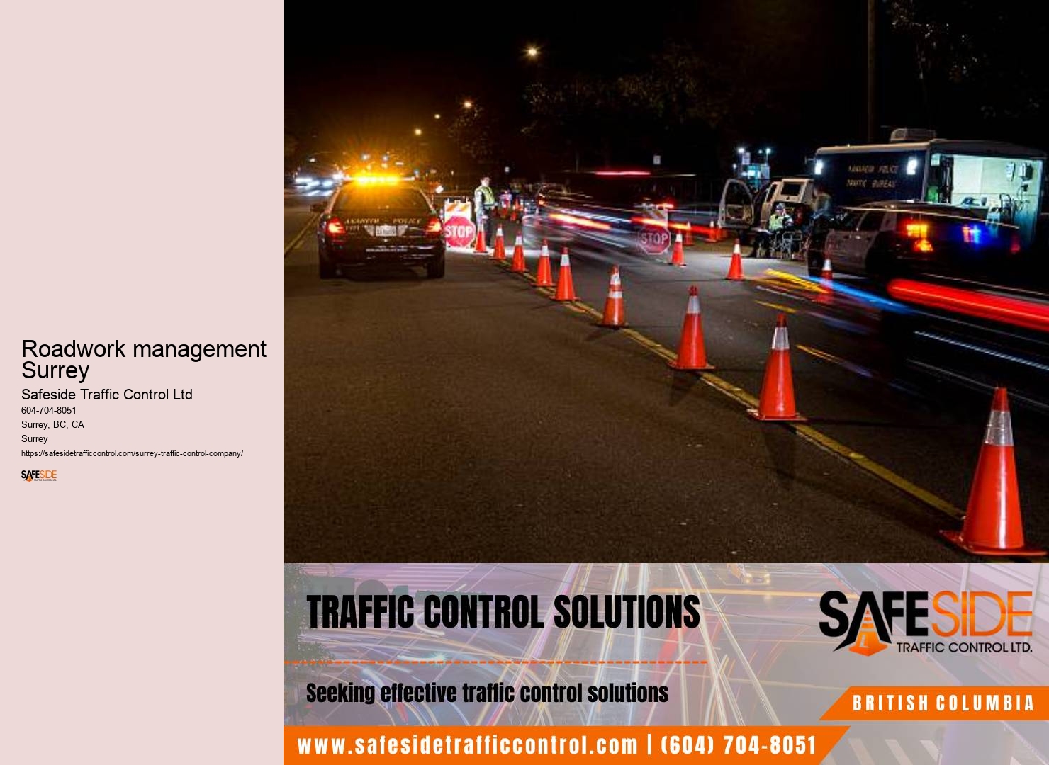 Surrey traffic control system effectiveness