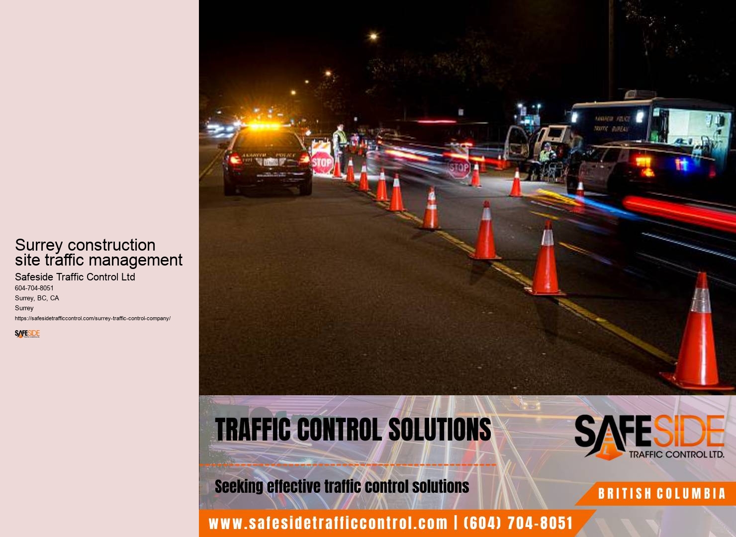 Traffic control jurisdiction Surrey