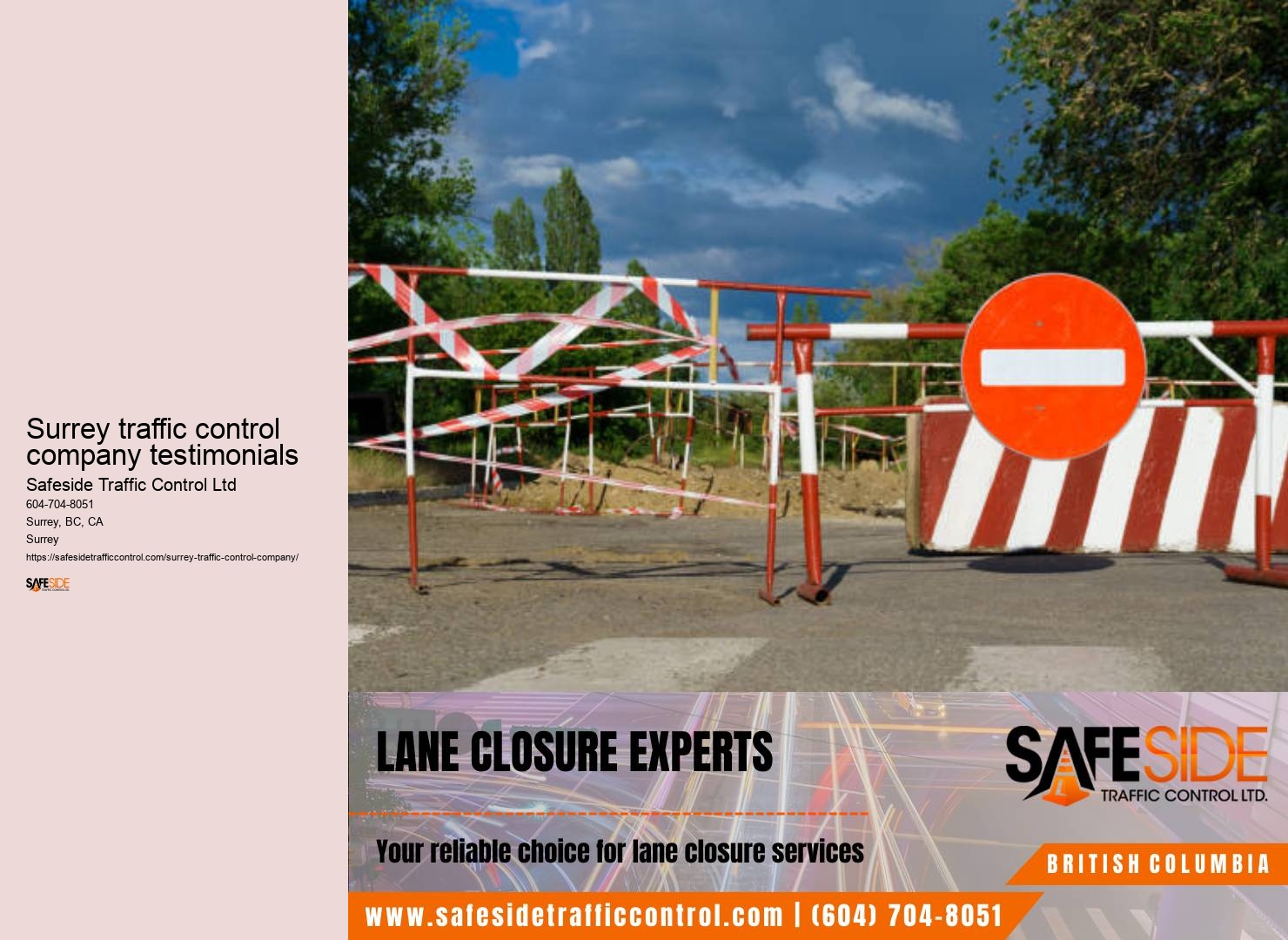 Traffic control planning consultation Surrey