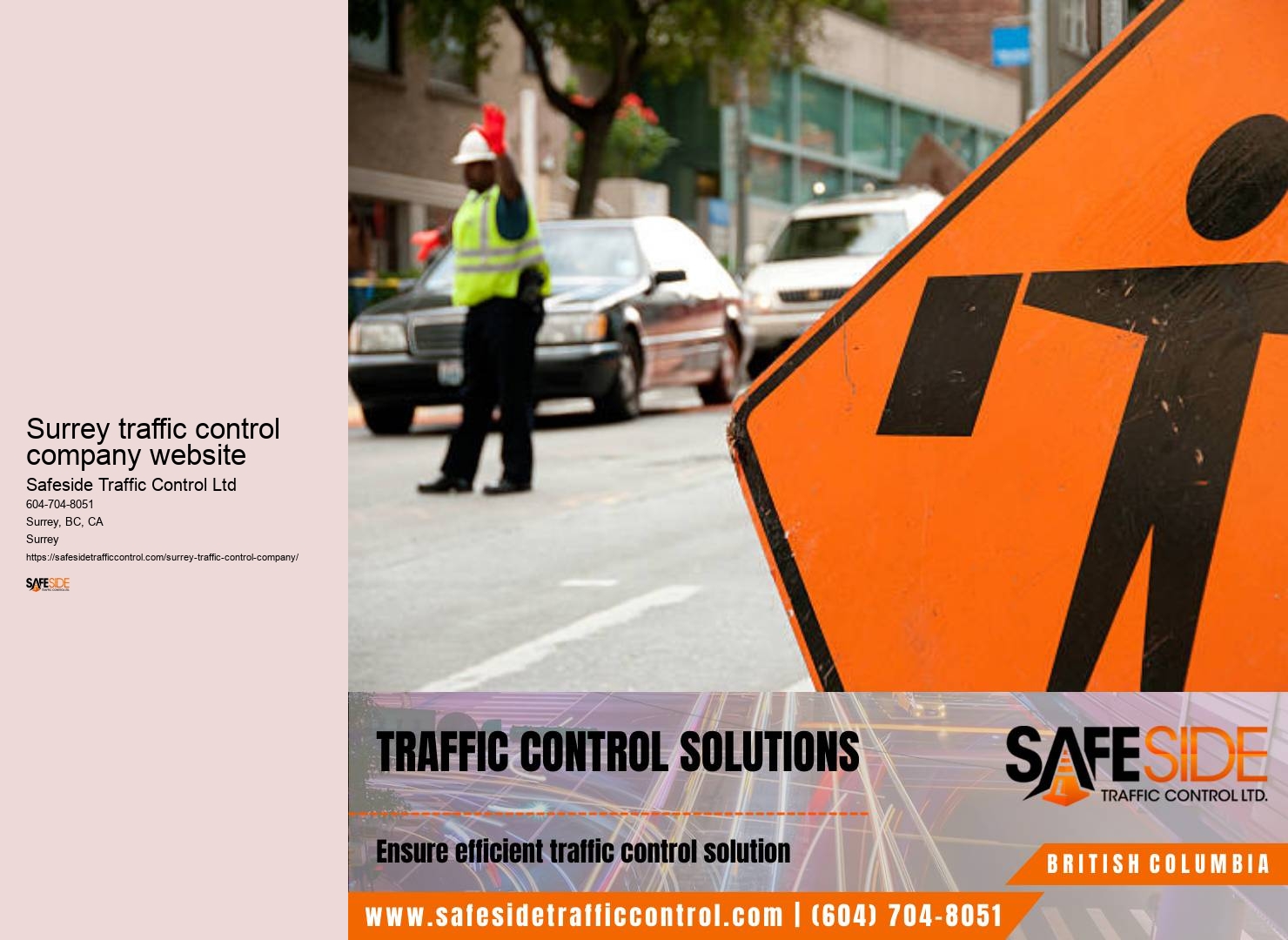 Surrey traffic control device installation